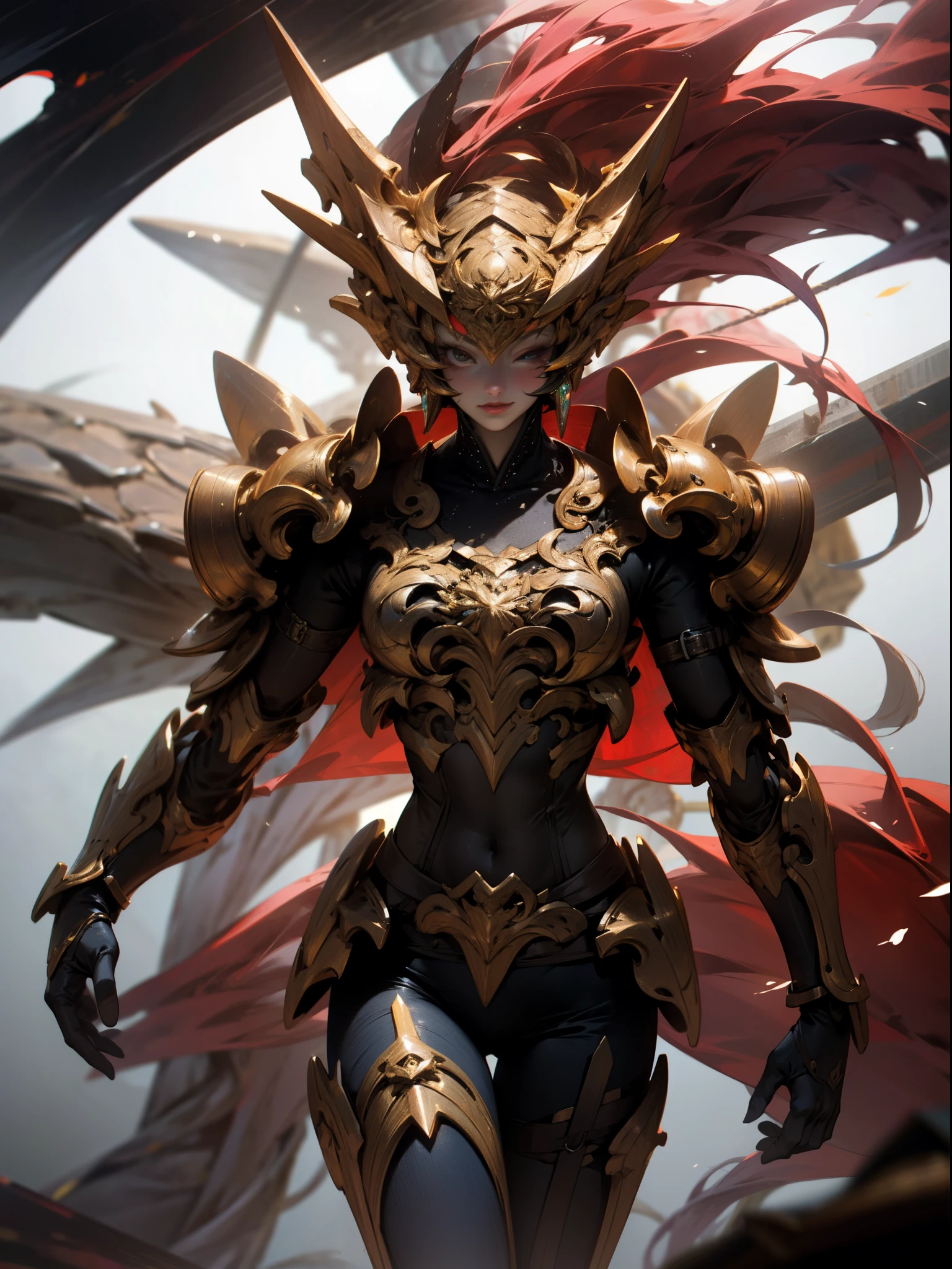 (8k,obra maestra,la mejor calidad),ultra high resolution,(siendo realista:1.4),Flame Dragon Armor,Escamas de colores,Mecha cubre todo el cuerpo,Maquinaria,Cielo estrellado brillante,Nube,Un detallado,ultra-detallado,Science fiction,Extremadamente bien,Runas doradas,Efecto particula,enfocar,Tipo de Asia Oriental,Cornamentas doradas,(Magical Circle:1.2),Mira a lo lejos