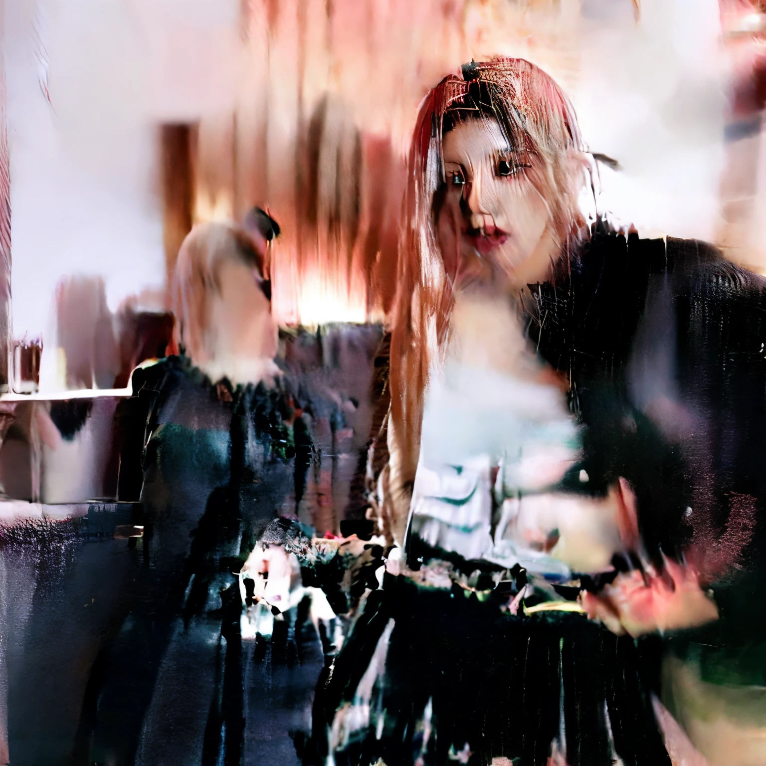 Dos mujeres con trajes en blanco y negro posando para una foto, inspirado en Wang Duo, inspirado por Tadashi Nakayama, Dior campaign, Editorial oficial de Dior, roseanne park of rosa negro, Lalisa Manobal, con hiedra, editorial oficial de vuitton, el corte de hime, jingna zhang, rosa negro, modelo de moda femenina coreana, dos modelos en el marco, inspirado en Xia Chang