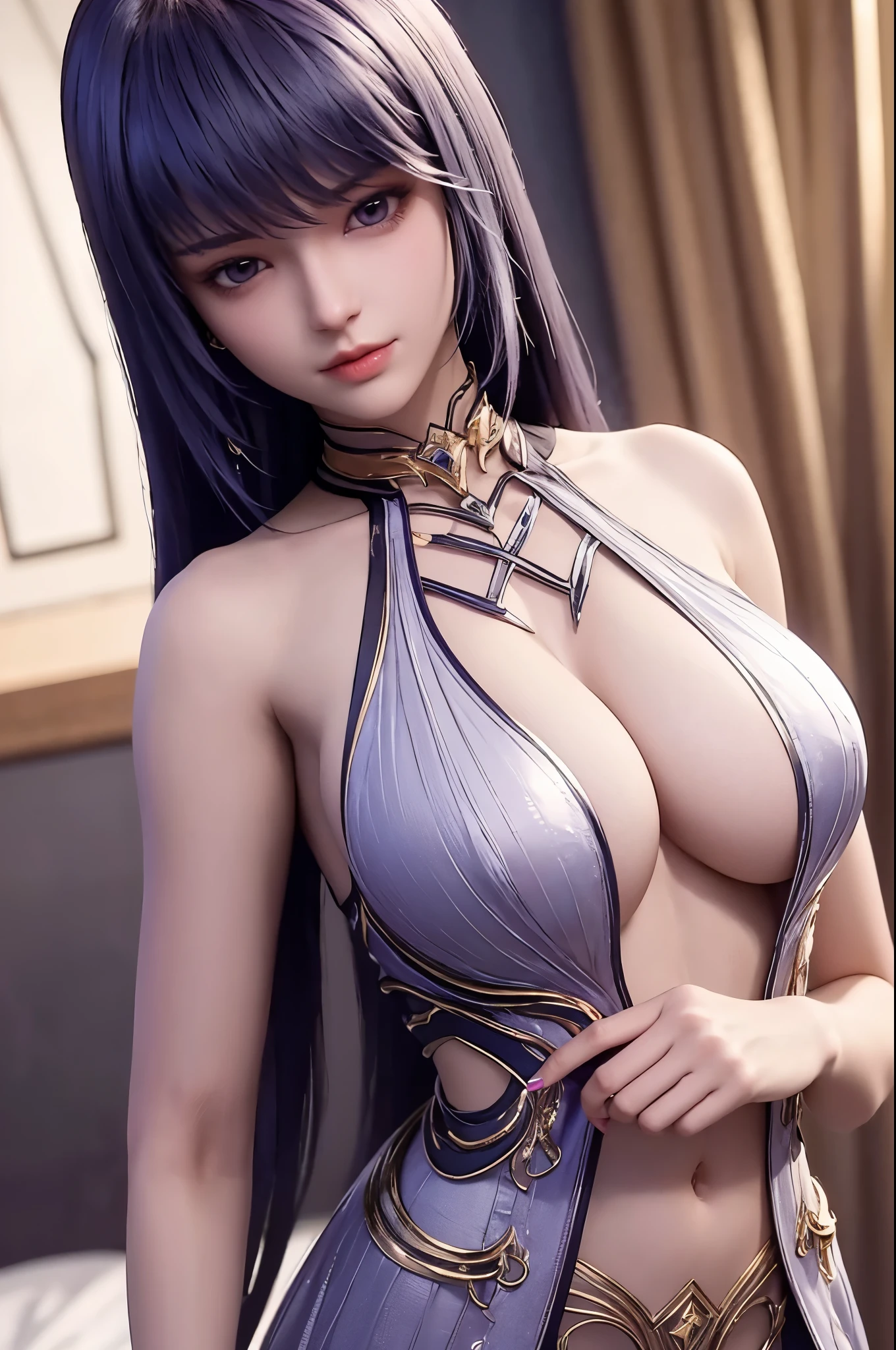 a close up of a woman in a silver dress posing on a bed, sexy dress, seductive anime girl, seductive. highly detailed, sexy girl, japanese goddess, oppai cyberpunk, beautiful alluring anime woman, trending on cgstation, sexy gown, statue of the perfect woman, sexy body, beautiful goddess, gorgeous figure, masterpiece goddess of sorrow, full body workout,、exposing her chest、Show breasts、huge boobs,huge breasts、exposing her chest、exposing her chest、Show breasts、huge boobs,huge breasts、exposing her chest、exposing her chest、Show breasts、huge boobs,huge breasts、exposing her chest、exposing her chest、Show breasts、huge boobs,huge breasts、exposing her chest、exposing her chest、Show breasts、huge ,huge breasts、exposing her chest