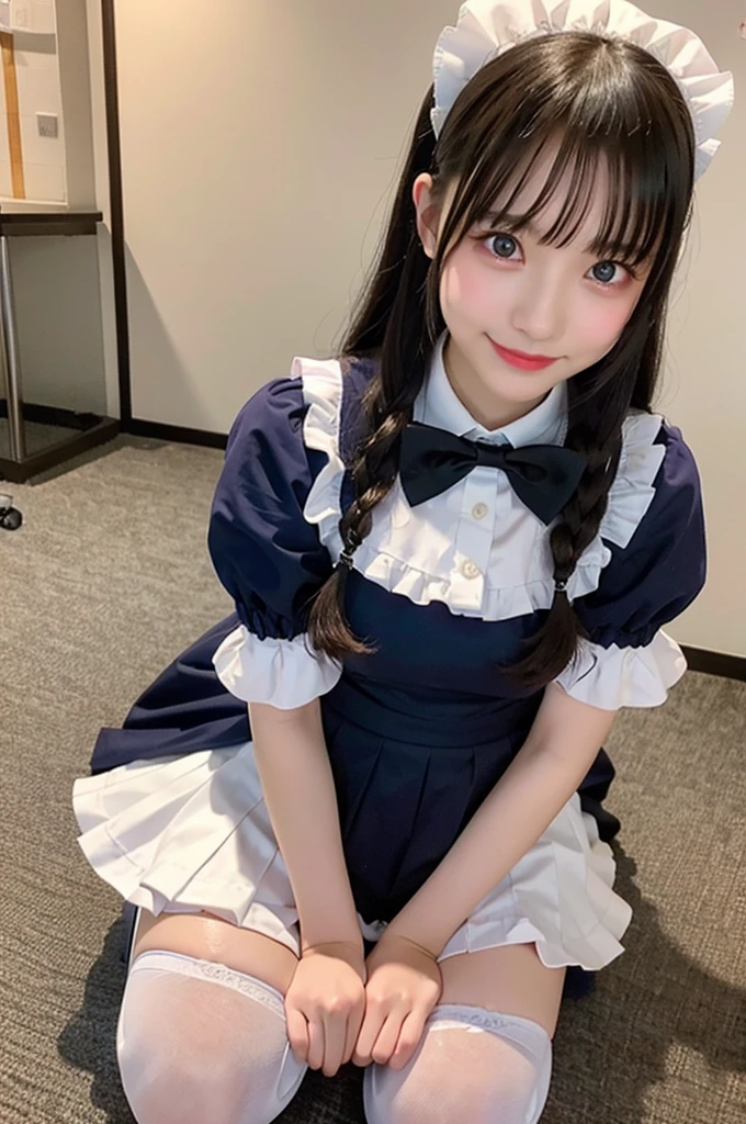 Photo quality,Masterpiece,Realistic,(15 year old cute Japanese girl:1.9),(Overall, young,Detailed young face,whole body:1.9),(Very embarrassed look:1.9),(Thin legs,whole body:1.9),((Wear cute clothes:1.9)),(Spread your legs to show your inner thighs),((Straight Hair:1.9)),((Inner thigh visible:1.9)),((Dkroopy eyes:1.9)),((Body type of a 15 year old girl,Small Tits:1.9)),(Cute hairstyle:1.9),((Skinny Legs)),Very pale skin,Show your forehead,Detailed body,Detailed hands,No makeup