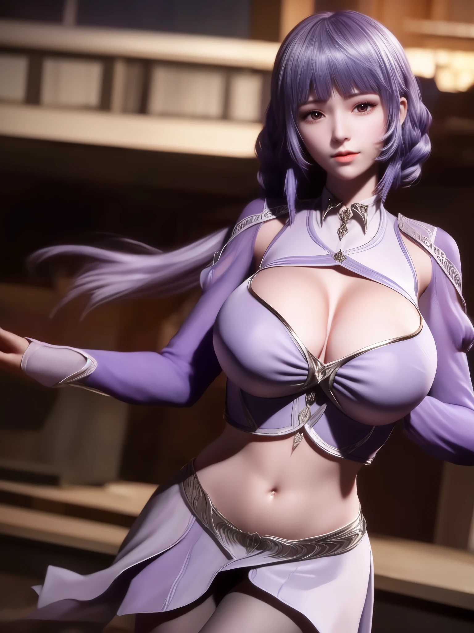 1girl,low twintails, mature female, looking at viewer, cityscape, night, cowboy shot, navel,crop top, long sleeves, skirt,braid, pantyhose, metal trim,purple hair, shiny hair, midriff,、exposing her chest、Show breasts、huge boobs,huge breasts、exposing her chest、exposing her chest、Show breasts、huge boobs,huge breasts、exposing her chest、exposing her chest、Show breasts、huge boobs,huge breasts、exposing her chest、exposing her chest、Show breasts、huge boobs,huge breasts、exposing her chest、exposing her chest、Show breasts、huge boobs,huge breasts、exposing her chest、exposing her chest、Show breasts、huge ,huge breasts、exposing her chest