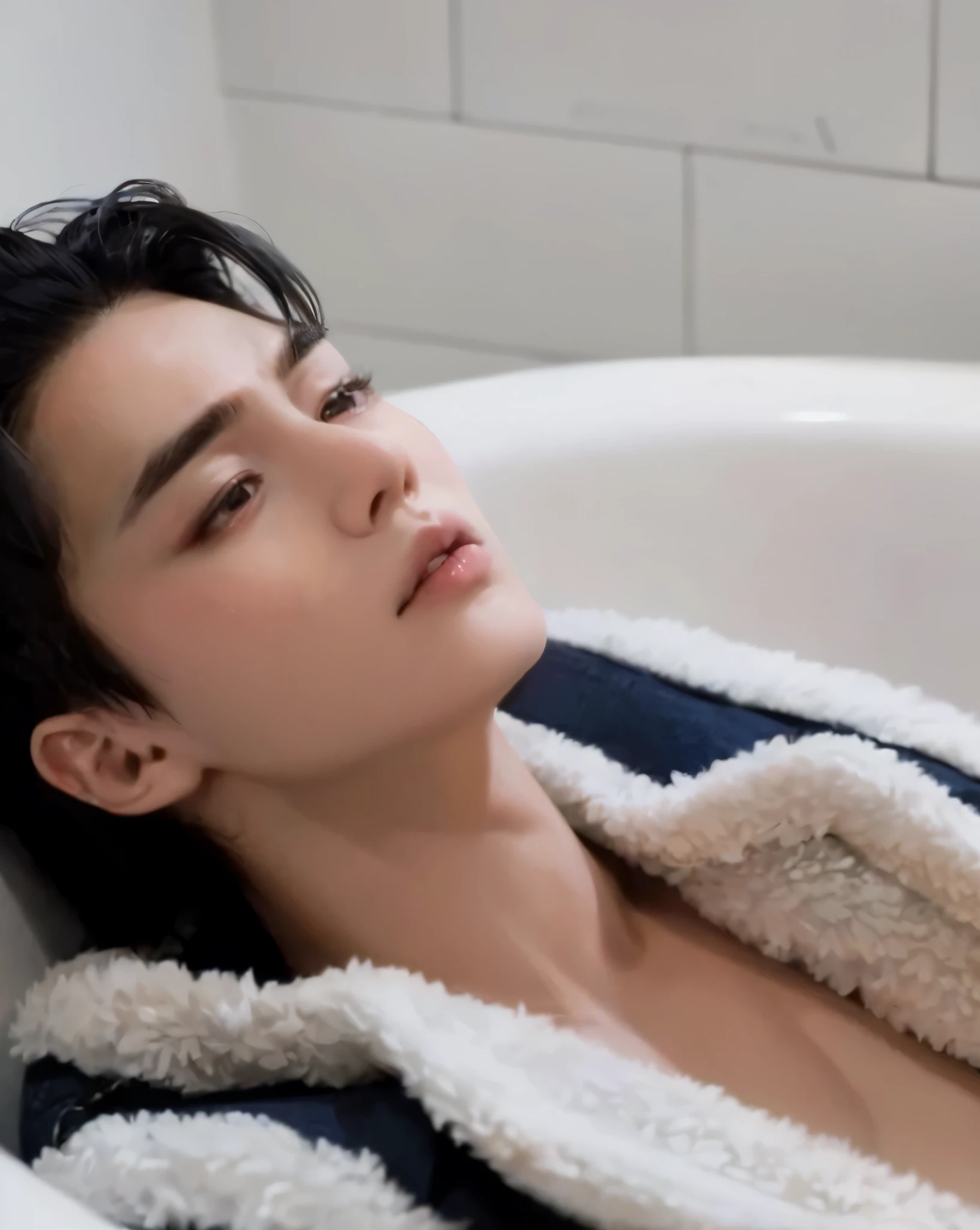 Song Kang actor y idol de kpop mas realismo en el cabello y ropa, cara malvada, molesta, upset expression, expresion ruda (rude) (bitter) (serious) rude asian with sour face