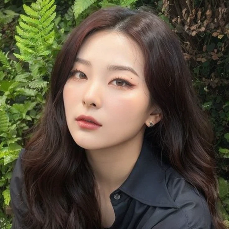 idol seulgi, mulher bonita dos cabelos longos, boca rosada, olhos pretos, seulgi red velvet 