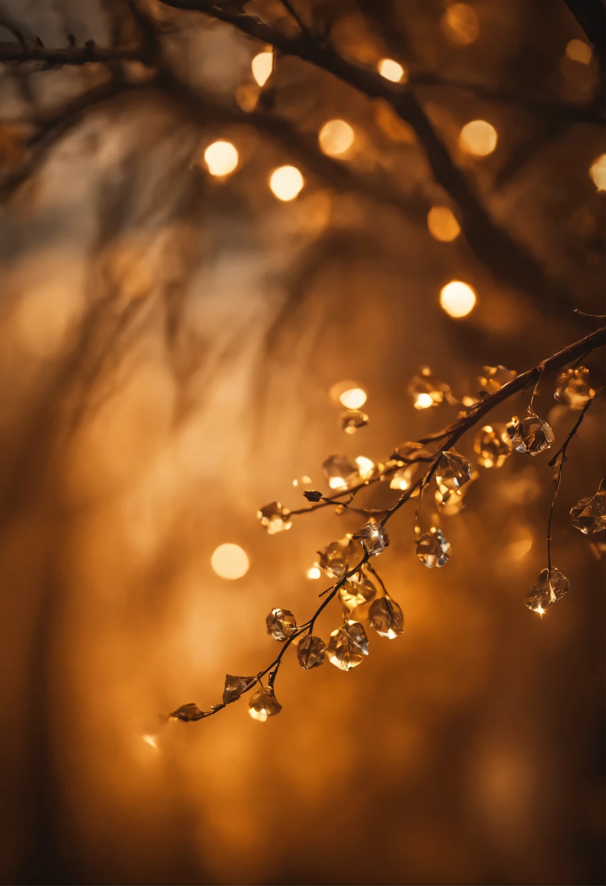 tear, branches, diamond, rhythm, pulse, fire, gold