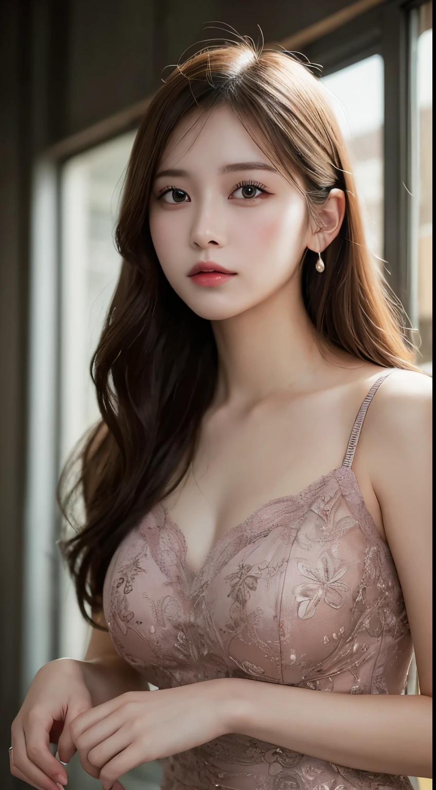 masutepiece, Best Quality, Illustration, Ultra-detailed, finely detail, hight resolution, 8K Wallpaper, Perfect dynamic composition, Beautiful detailed eyes ,Tight Dress、Sexy face,Perfect beautiful hands、beautiful realistic face,beauty legs,Authentic photo quality