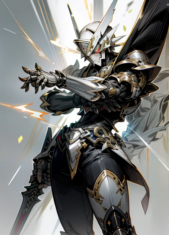 A pair of sterling silver daggers,Divine brilliance,clean,Warriors of the Gods,Mecha,Kamen Rider,Armor Warriors,Thin armor,assassin,assassin,sneak,phantom,Blazing fast speed