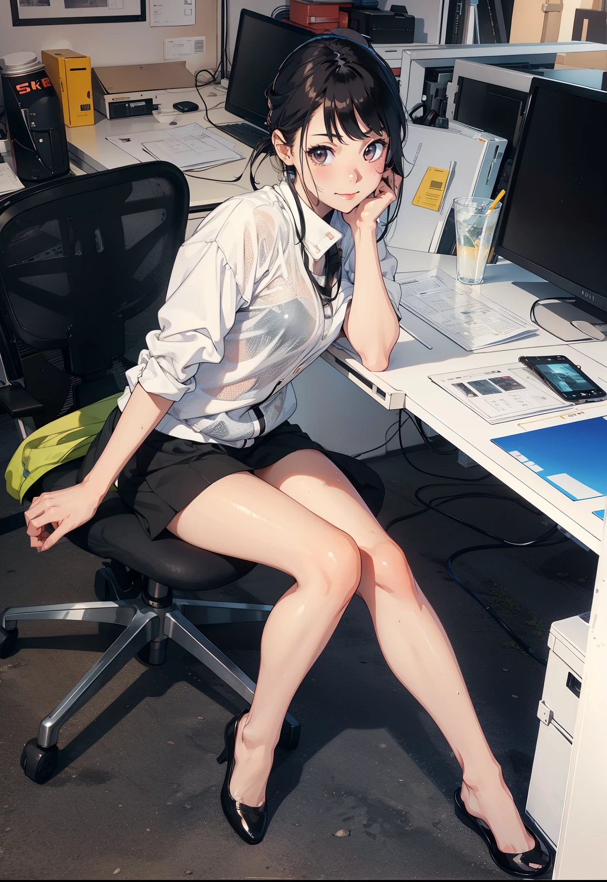 (extremely detailed CG unity 8k wallpaper), (masterpiece), (best quality), (ultra-detailed), (best illustration), (best shadow), (absurdres),
BREAK
girl, sweat, steam, medium breast, nsfw, shy, looking at viewer, light smile,