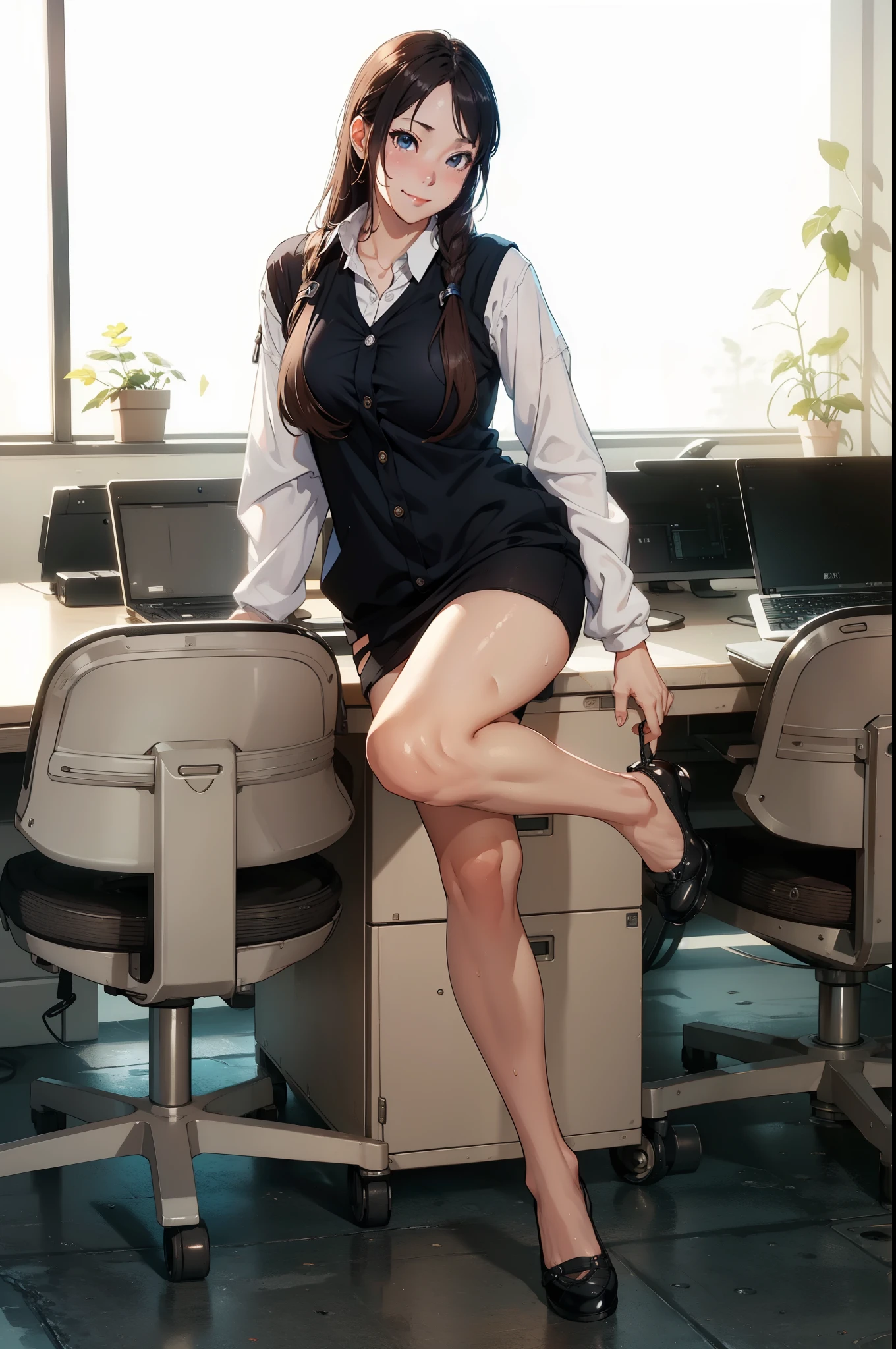 (extremely detailed CG unity 8k wallpaper), (masterpiece), (best quality), (ultra-detailed), (best illustration), (best shadow), (absurdres),
BREAK
girl, sweat, steam, medium breast, nsfw, shy, looking at viewer, light smile,