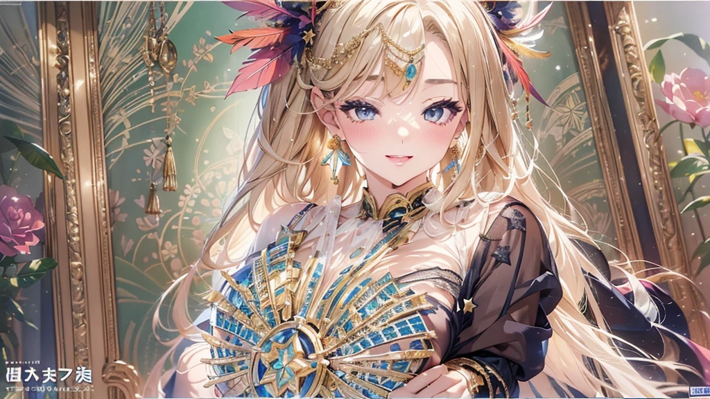 過去最高のmasterpiece、beautiful美しさ, 3D two-dimensional, rich, blonde, skirt, stockings, high heels, star、(Highly detailed CG Unity 8K wallpaper),(masterpiece), (最高quality), (超be familiar with), (best work),(best shadow), (sharp eyeliner, eye shadow, fine eye:1.1), (超High resolution,realistic,最高quality,realistic),(8K,RAW photo,最高quality,star),mature woman、sensual curves、huge breasts、thighs、bubble、お尻のmasterpiece, 最高quality, 超be familiar with, full body shot, mature woman, beautiful mature woman, nightgown and underwear, enchanting smile, thick lips, Chubby lips, blush, looking at the viewer, provocative expression, beautifulhair型, cleavage, Plump、curvy hips、attractive face、sexy lingerie、an inviting gaze、Expression of emotions、Lewd underwear、(((erotic see-through lingerie set)))、Standing position、gorgeous accessories 、big breastsの女性, bare shoulders, 金色のhair, colored feather, metal ornaments, colored flowers, particle, light, (masterpiece, 最高quality, 最高quality, official art, beautiful and aesthetic:1.2), (1 girl:1.5), 非常にbe familiar with,(fractal art:1.1),(colorful:1.1)、(flowers:1.3),most detailed,(zentangle:1.2), (dynamic pose), (abstract background:1.3), (shiny skin), (lots of colors :1.4), ,(earrings:1.4), (feather:1.4),masterpiece, 最高quality, 超be familiar with, 30~40 years, full body shot, beautiful 、さまざまなhair型，gold headband，plump breasts，beautiful，greek clothing，Tulle covers the breasts，perfectly proportioned, detailed clothing details,marble，god statue，cinematic lighting, film grain, 8K, masterpiece, 超be familiar with, high detail, 高quality, High resolution,(((NSFW:1.2)))、exposed chest、Openwork decoration，(((see through dress)))、(((解剖学的に正しいbody))) , 最高quality, 超be familiar with, (((Lewd underwear)))、raise your butt, from below, (((R-18)))、thighs, big breasts, Are standing, cowboy shot, blush, (((1 girl))), (masterpiece:1.3), (High resolution), (8K), (非常にbe familiar with), perfect face, Nice eye and face, (((最高quality))), (超be familiar with), detailed face and eye, (alone), beautifuleye,(((sexy pose)))、(((整ったbig breasts)))、((beautiful eye))、luxury、(((超High resolution)))、(((detailed description)))、(((ぽっちゃりbody型)))、(((解剖学的構造に一致したbodyの部位)))、beautiful長いまつ毛、バランスのとれたbody型,2 feet、Just the right size for your legs and arms、Fishnet tights、glamorous、(((Clear white and black eye)))、lipstick、Sparkling、(Undistorted face, eye, body)、jewelry、gem、(長くカールしたbeautifulまつ毛)、(((バランス良いbeautiful胸)))、(transparent, Exquisite skin:1.2)、(((完璧なglamorousボディー)))、actress face、Super beautiful、Cute smile、Healing beauty、Flower shower、完璧なeye、realistic depiction、Super sexy、glossy、Glamorous、double eyelids、Good dark makeup、makeup、ぼやけていないeye , expensive_quality, expensive_solve, masterpiece*I wore, whitespace, colorful, 1 girl, alone, white_hair, prism hair, [pink|green] eye, gradient eye, multicolored eye, shine eye, shine, Sparkling, shine white particles, Alone、one shot、adorable、Plump、Glossy and exquisite skin、はっきりしたeye鼻立ち、realistic eyes、whiteい肌, real human skin, (be familiar with), oval face, pore,  (8K, Raw photo, realistic: 1.4), one girl,  (Gentle and Goddess-like Eyes) happiness: 1.2), (lip gloss, eyelash, gross face, 最高quality, 超High resolution, wide lighting, natural shading)