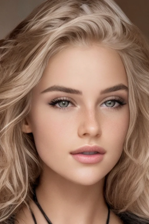 a close up of a woman with long blonde hair and a fur coat, close up of a blonde woman, a girl with blonde hair, blonde hair and large eyes, photo of a beautiful woman, detailed perfect face, stunning closeupheadshot, extremely beautiful face, perfectly lit face, good looking face, a gorgeous blonde, portrait of a beautiful model, perfect face