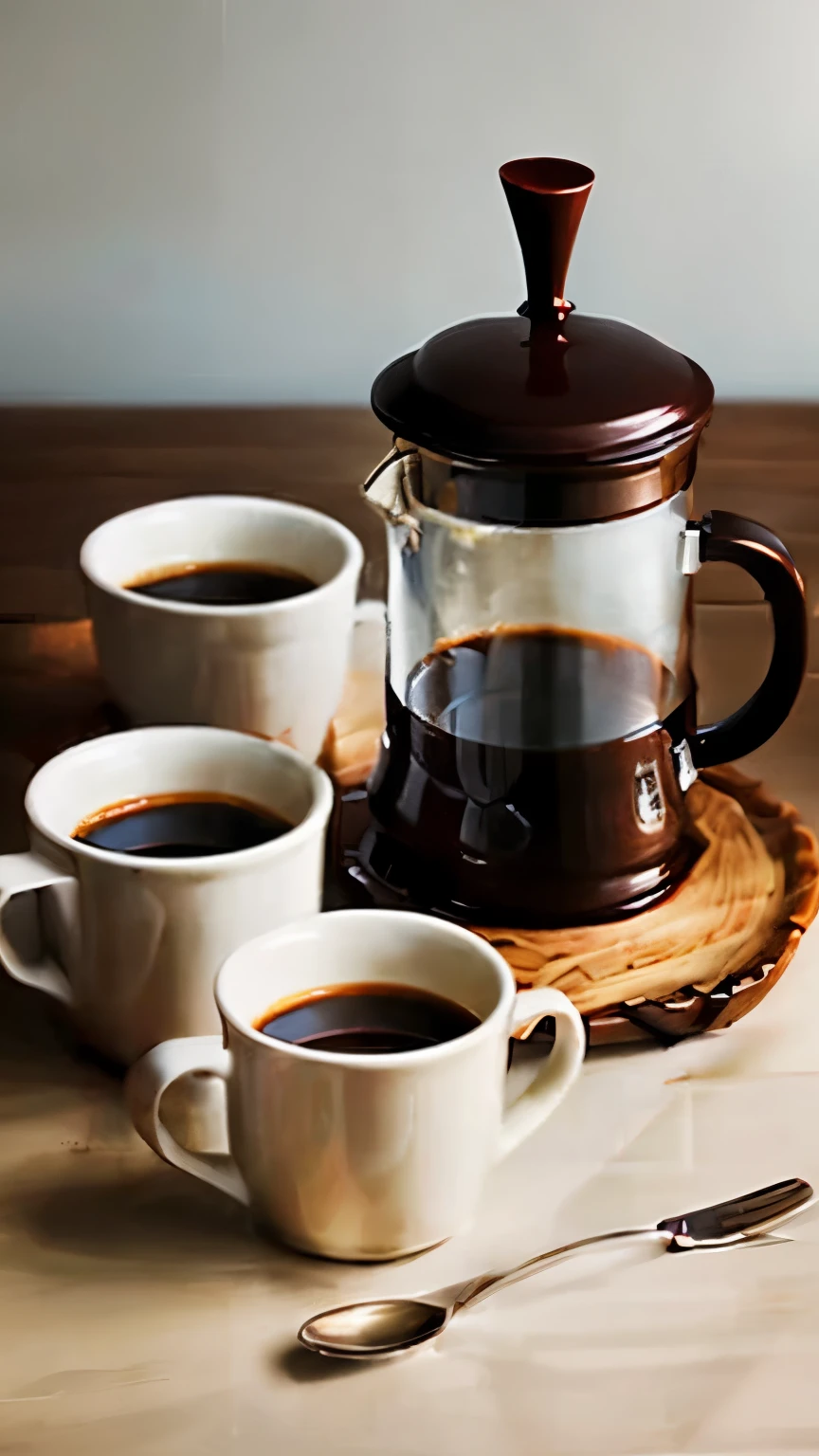Freshly brewed coffee, inviting, aesthetic