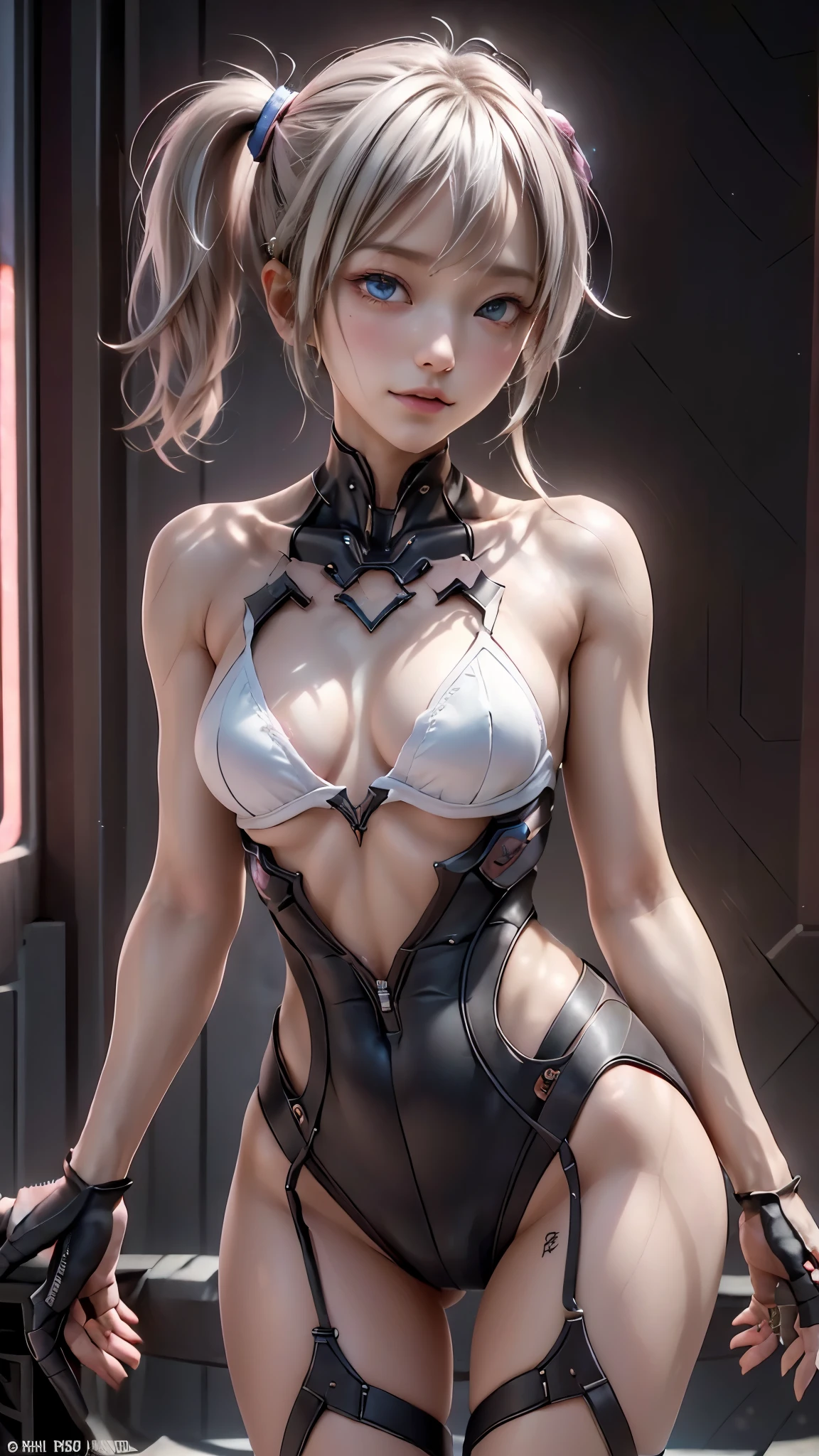 ((highest quality)), ((masterpiece)), (detailed:1.4), 。.。.。.3D, beautiful cyberpunk woman image,nffsw(high dynamic range),ray tracing,NVIDIA RTX,super resolution,unreal 5,Scattered beneath the surface,PBR texturing,post processing,anisotropic filtering,Depth of bounds written,maximum clarity and sharpness,multilayer texture,Albedo and specular maps,surface shading,Accurate simulation of light-matter interactions,perfect proportions,octane rendering,two-tone lighting,wide aperture,Low ISO、White balance、Rule of thirds、8K students、(())(((White and pink clothes)))(((blonde)))