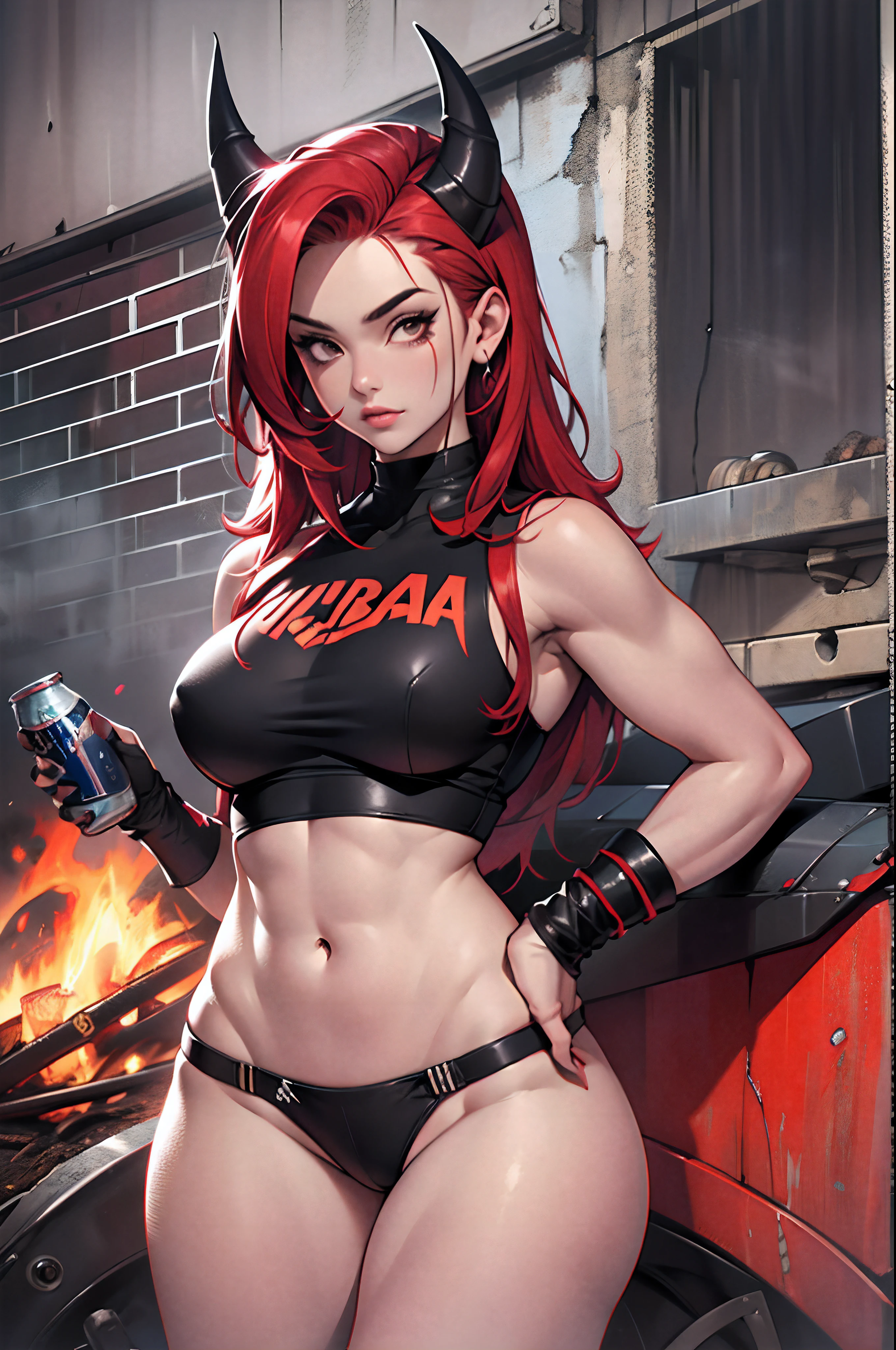 chica sexy, diabla,de fondo el infierno, alas rojas quemadas, cuerpo perfecto, cola roja larga y puntiaguda, cuernos rojos, muy enojada, ropa corta y ajustada, botas largas rojas, pelo rubio --auto --s2