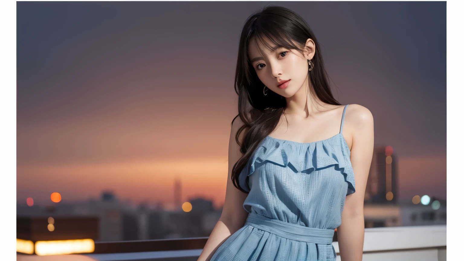 A Japanese cute girl named Ai, with a skeleton wave-like physique, first-person view, Soft Flare, f/2.8, 50mm, Panasonic, UHD, retina, masterpiece, accurate, anatomically correct, textured skin, super detail, high details, high quality, best quality, highres, 1080P, HD, 4K, 8k, casual dress, elegant accessories