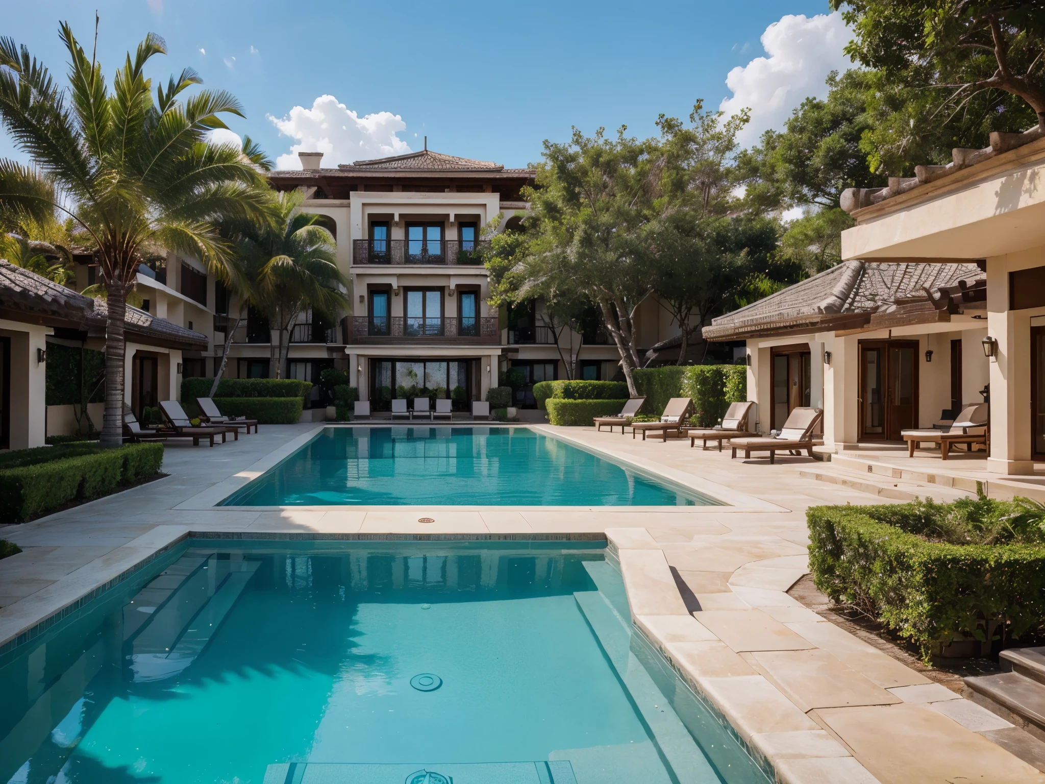 (masterpiece, best quality), best resolution, luxury resort