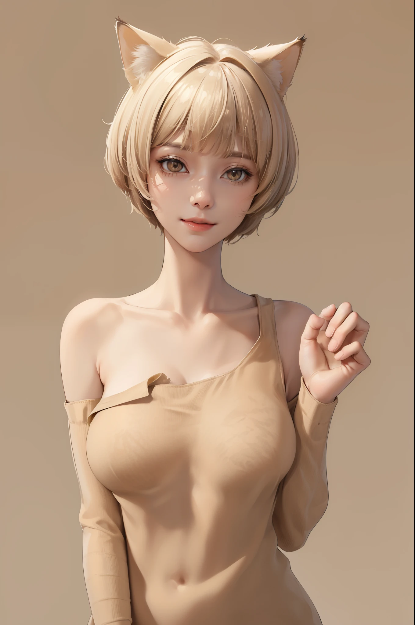 anime girl, (1girl:1.2), masterpiece, best quality, best detail, best proportion, best anatomy, best face, blush, best shaped breasts, very big breasts, (platinum blonde short hair) (( caucasian lowteen):1.3), half body shot, view from side, (prosthetic girl),  ((prosthetic limbs):1.4), ((prosthetic girl):1.0), (nsfw:1.1) , (full nude:1.5), cameltoe, loose a competition, sadly, tears, blush, trackfield(background), (spread her legs wide),