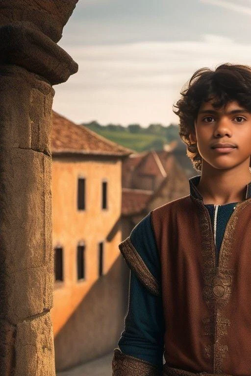 a man in a medieval outfit standing in an archway, sqare-jawed in medieval clothing, as a medieval fantasy character, paul atreides, from netflix's arcane, still from a live action movie, disney renaissance film, timothee chalamet, handsome prince, handsome prince of persia, promotional still, still from a fantasy movie, renaissance prince