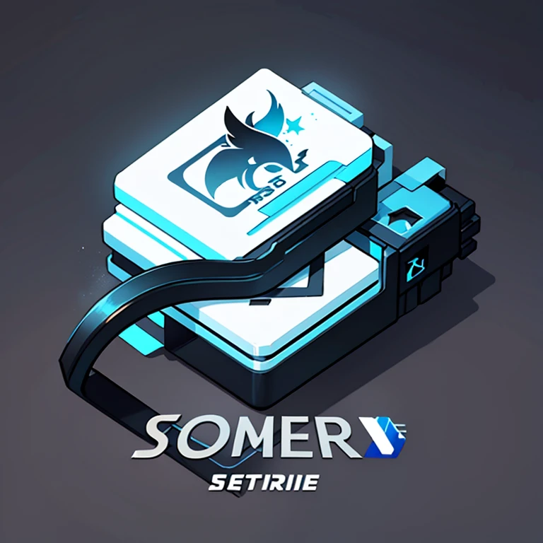 ((best quality)), ((logo)), (detailed), This logo provides an agile connection design, ideal for those looking for quick management of their ssh services.