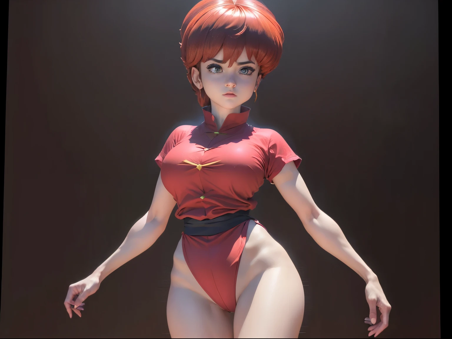 (((ranma)))8k,(((de ranma 1/2)))(((tiene puesto camisa roja)))(((ranma)))(((imagen nitida)))(((ella posa cat walk)))(((Amazing tits)))caliente, hermosa,((Hornie)),(((ranma ))((tiene nalgotas)))8k,salpicaduras de color, arte lineal, Fibonacci, (((al estilo de la carta del tarot)))((parece un render 3d)) hiperrealista todo como un motor irreal trazado de rayos render ((estilo humano hiperealista)),(((Empty dark background))). hiperrealista todo como un motor irreal trazado de rayos render estilo humano realista ,(((Empty dark background)))., (((emptyback ground)))Suavemente iluminado, Intimo exquisito detalle, sharp focus, intrincadamente detallado, rewarded photography, small-catchlight, bajo contraste, alta nitidez, facial-symmetry, profundidad de campo, cinematic background, Renderizado del motor irreal, Imagen central, dream-like, Suavemente iluminado, intimo, imagen de cuerpo completo ,cuerpo completo,((tetona)),((piernas torneadas)) perfect ass ecchi, hdri