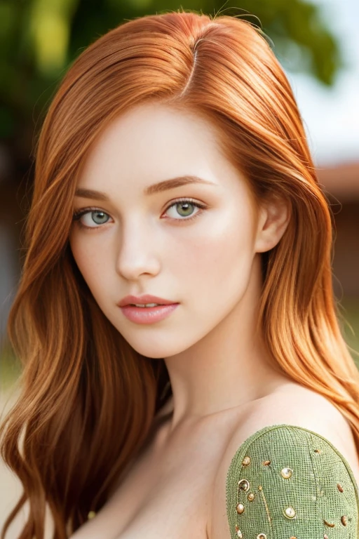 (close-up editorial photo of 20 yo woman, ginger hair, slim American sweetheart), (freckles:0.8), (lips parted), realistic green eyes, POV, realistic, film grain, 25mm, f/1.2, dof, bokeh, beautiful symmetrical face, perfect sparkling eyes, well defined pupils, high contrast eyes, ultra detailed skin, skin pores, vellus hair, fabric stitching, fabric texture, wood grain, stone texture, finely detailed features