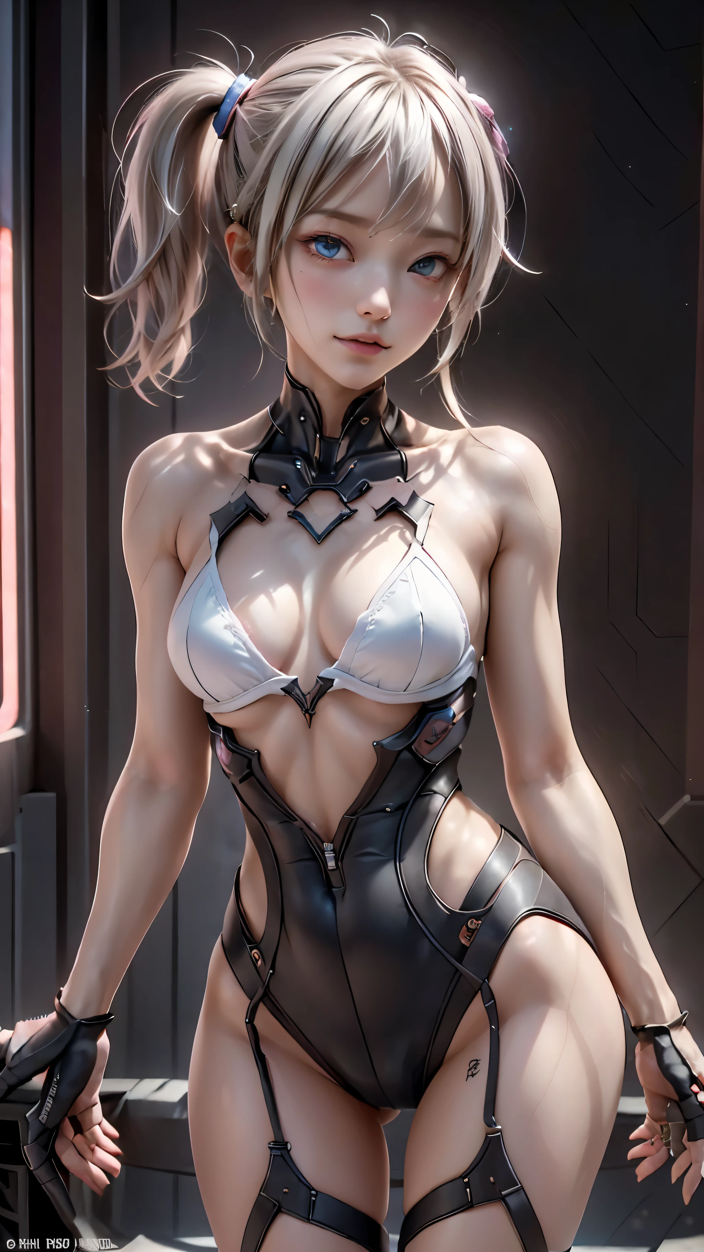 ((highest quality)), ((masterpiece)), (be familiar with:1.4), 。.。.。.3D, beautiful cyberpunk woman image,nffsw(high dynamic range),ray tracing,NVIDIA RTX,super resolution,unreal 5,scattered below the surface,PBR texturing,Post-processing,anisotropic filtering,written boundary depth,maximum clarity and sharpness,multilayer texture,Albedo and specular maps,surface shading,Accurate simulation of light-matter interactions,perfect proportions,octane rendering,two-tone lighting,wide aperture,Low ISO、White balance、Rule of thirds、8,000 students、(())(((White and pink clothes)))(((blonde)))