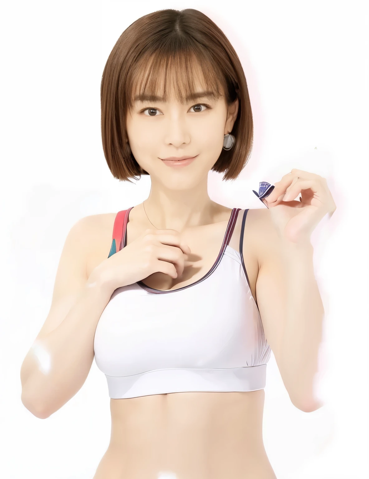 sports bra、head、contour