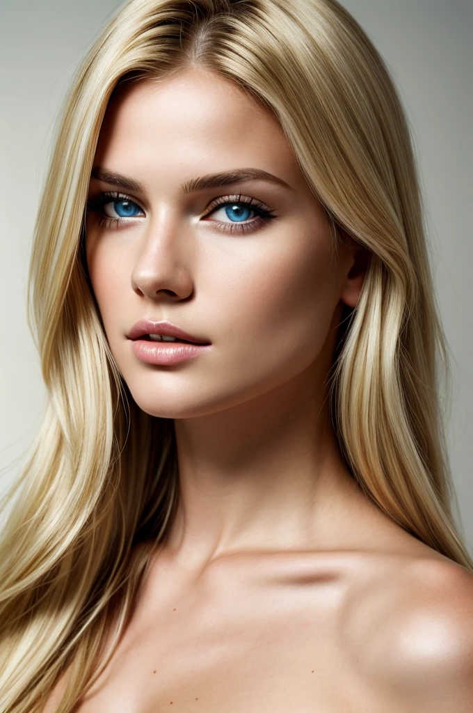 blond woman with long hair and blue eyes posing for a picture, digital art by Julian Allen, shutterstock, digital art, blonde hair and large eyes, beautiful blonde woman, beautiful blonde girl, photo of a beautiful woman, extremely beautiful face, tanned beauty portrait, a gorgeous blonde, jaw dropping beauty, stunning closeupheadshot, gorgeous attractive face, beautiful female model
