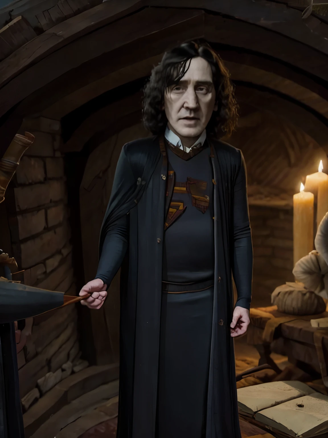 Make severus snape scream at a random mashroom