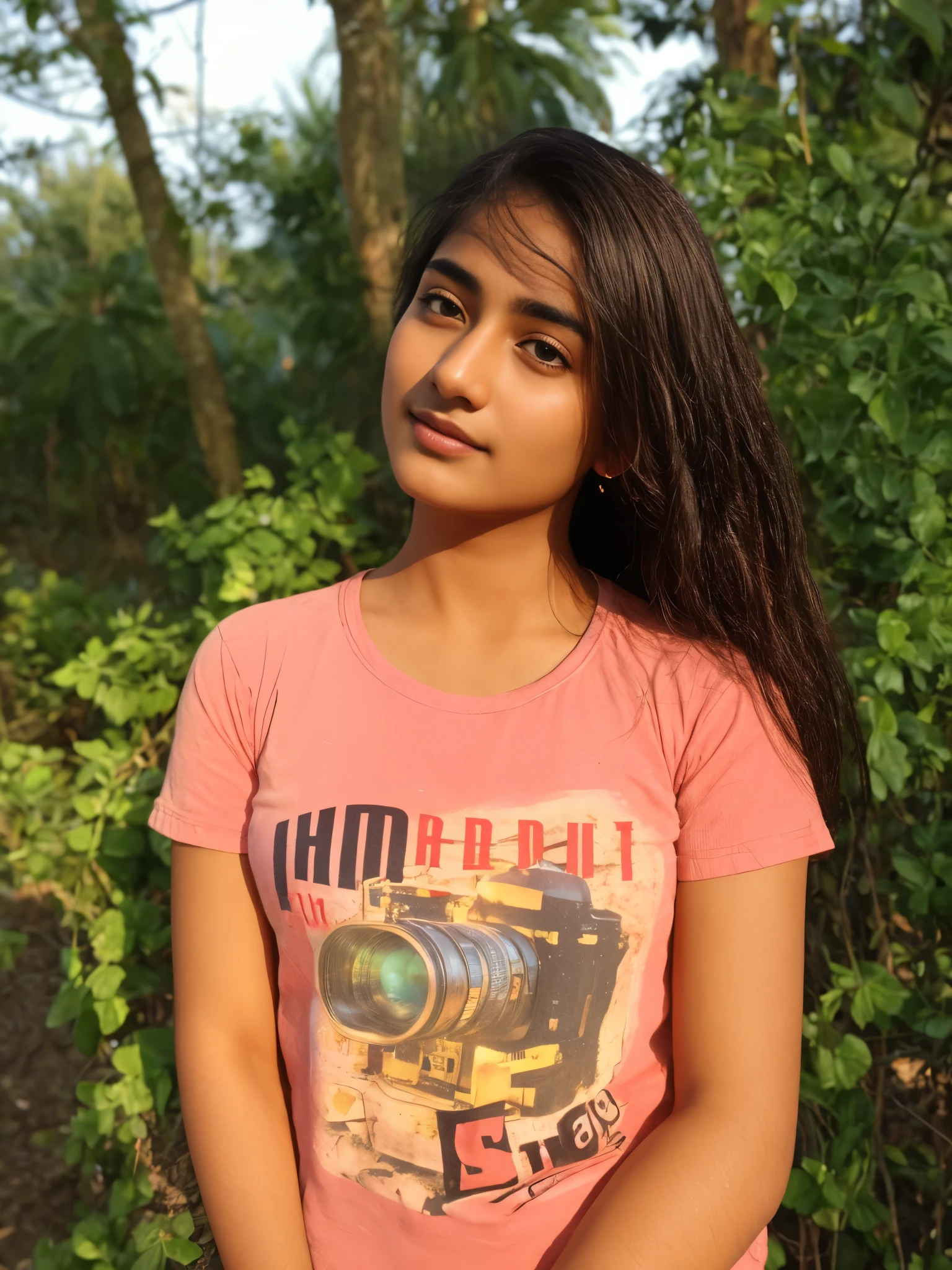 young Indian girl, 18-year-old, red top, gentle lighting, intricate facial details, flawless complexion, top-notch 3D rendering, hyper-realistic, shot on Indian road. photorealistic digital art trending on Artstation 8k HD high definition detailed realistic, detailed, skin texture, hyper detailed, realistic skin texture, armature, best quality, ultra high res, (photorealistic:1.4),, high resolution, detailed, raw photo, 400 camera f1.6 lens rich colors hyper realistic lifelike texture dramatic lighting unrealengine trending on artstation cinestill 800.look like a real face.