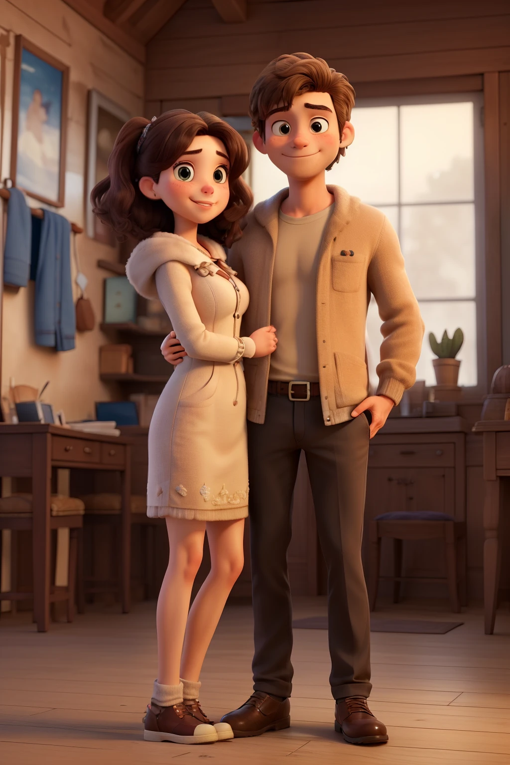 ((best quality)), ((masterpiece)), (detailed), a cute couple