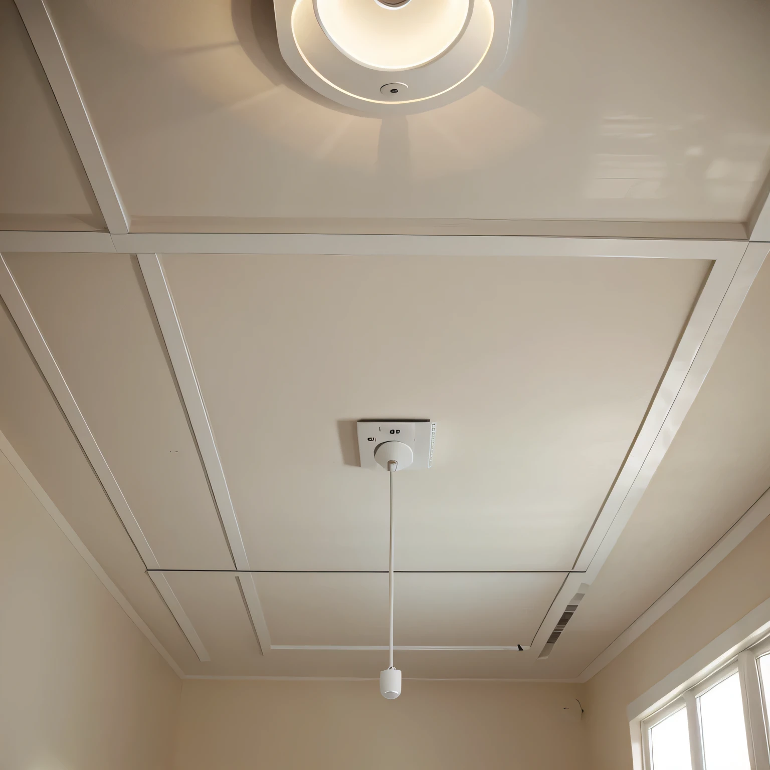 Ceiling Light demonstrating the installation process