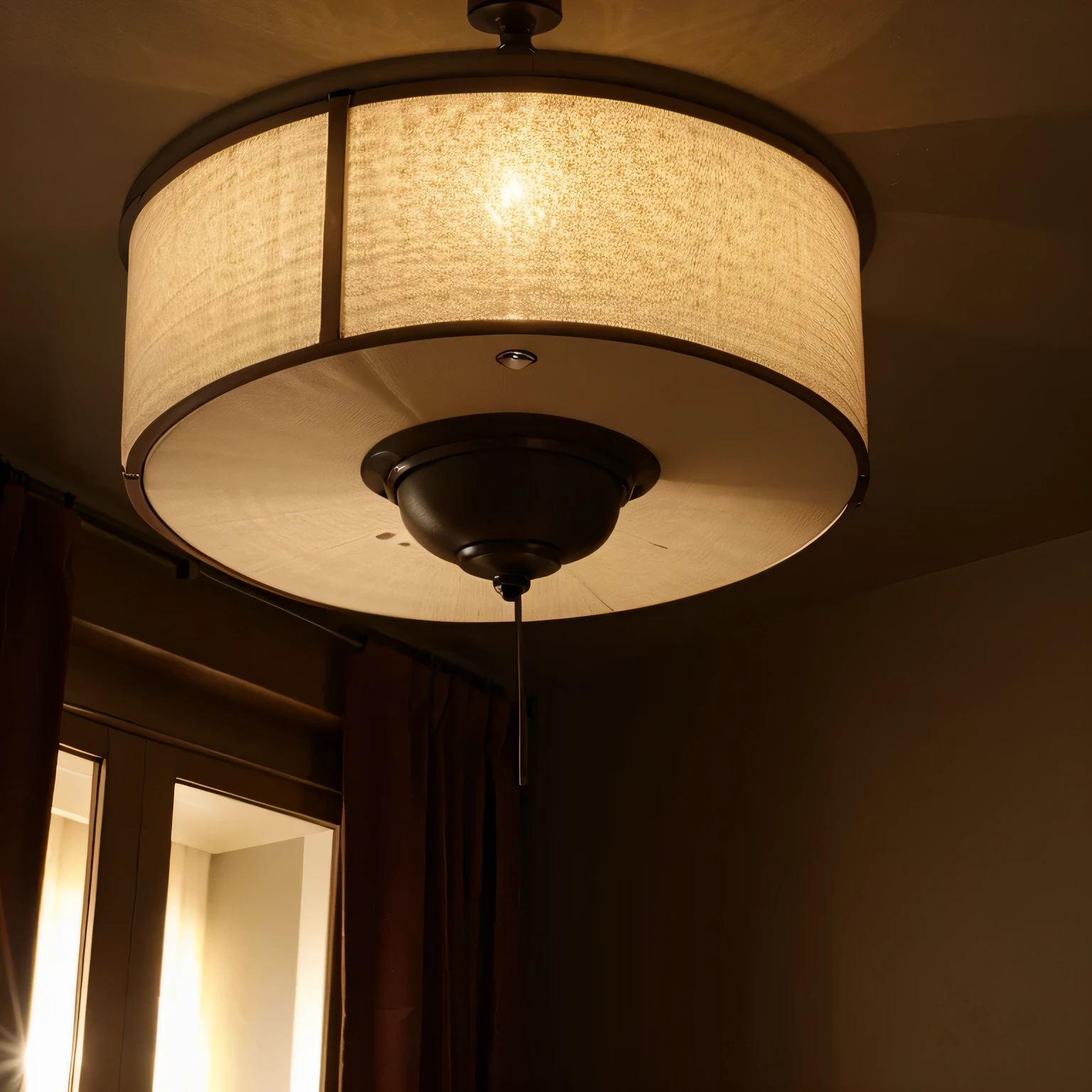 Ceiling Light placing the Diffuser and Lens onto the fixture