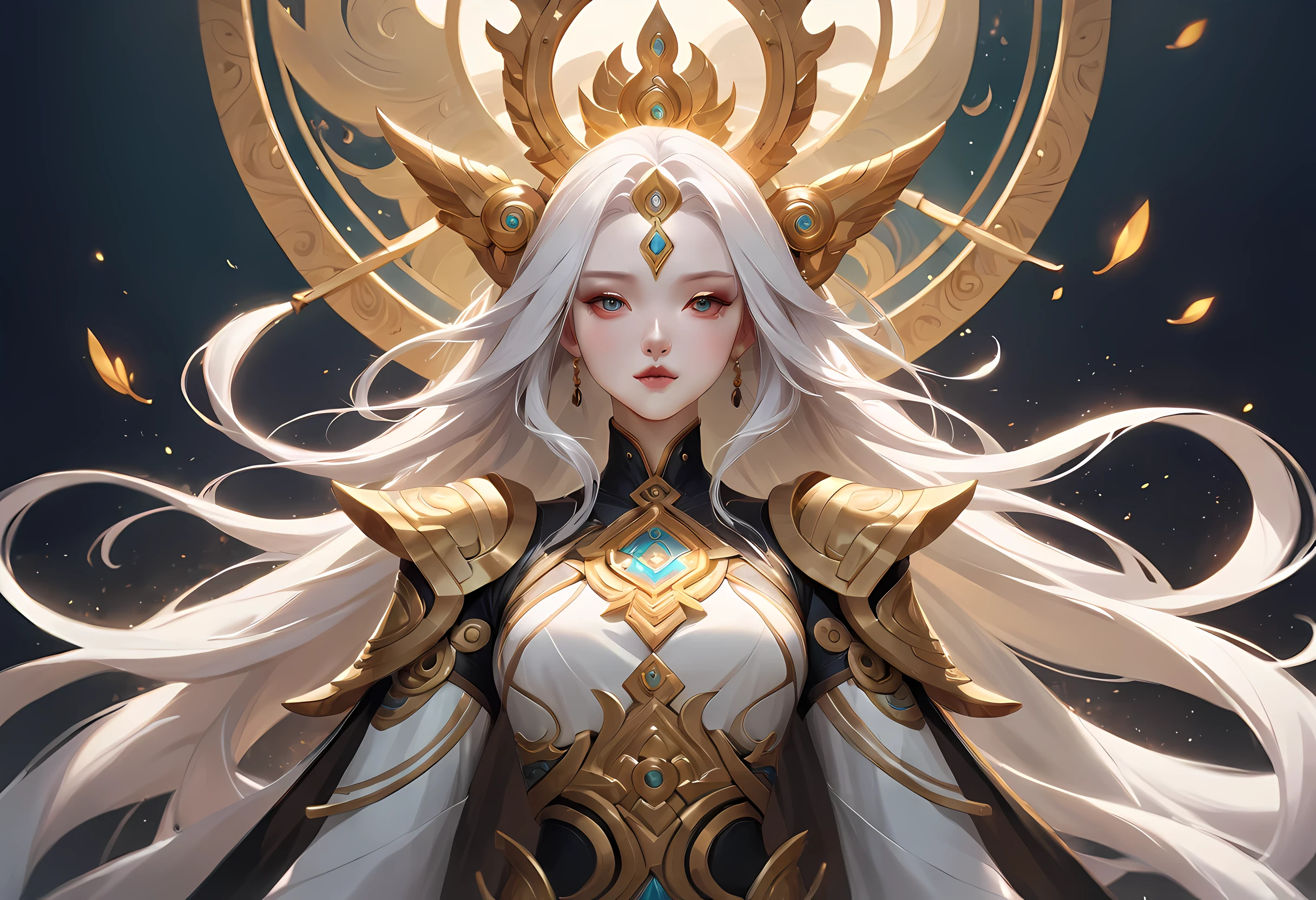 A white hair、Close-up of a woman in a white mask, beautiful figure painting, guweiz, guweiz style artwork, White-haired God, author:Yang Jie, Epic and beautiful character art, Stunning character art, author:Fan Qi, by Wuzhun Shifan, guweiz on pixiv artstation