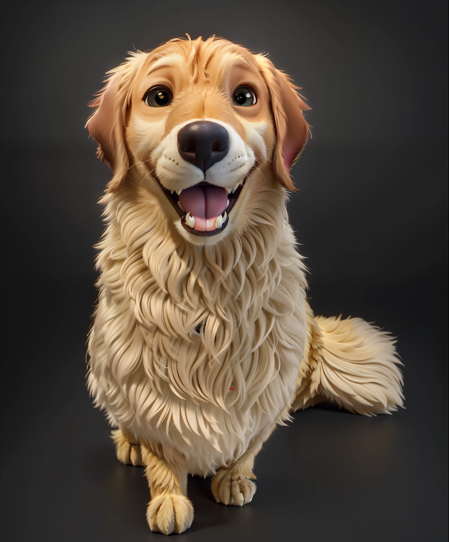 (tmasterpiece), (Need), (super-fine), (full bodyesbian:1.2), ultra-cute,  Pixar, Dog , Incredibly high detail, Pixar-style, bright color palette, natural soft light,  background in solid color, Octane rendering, Trends on Artstation, opulent, ultra-wide-angle, 8k, k hd, realistic lying