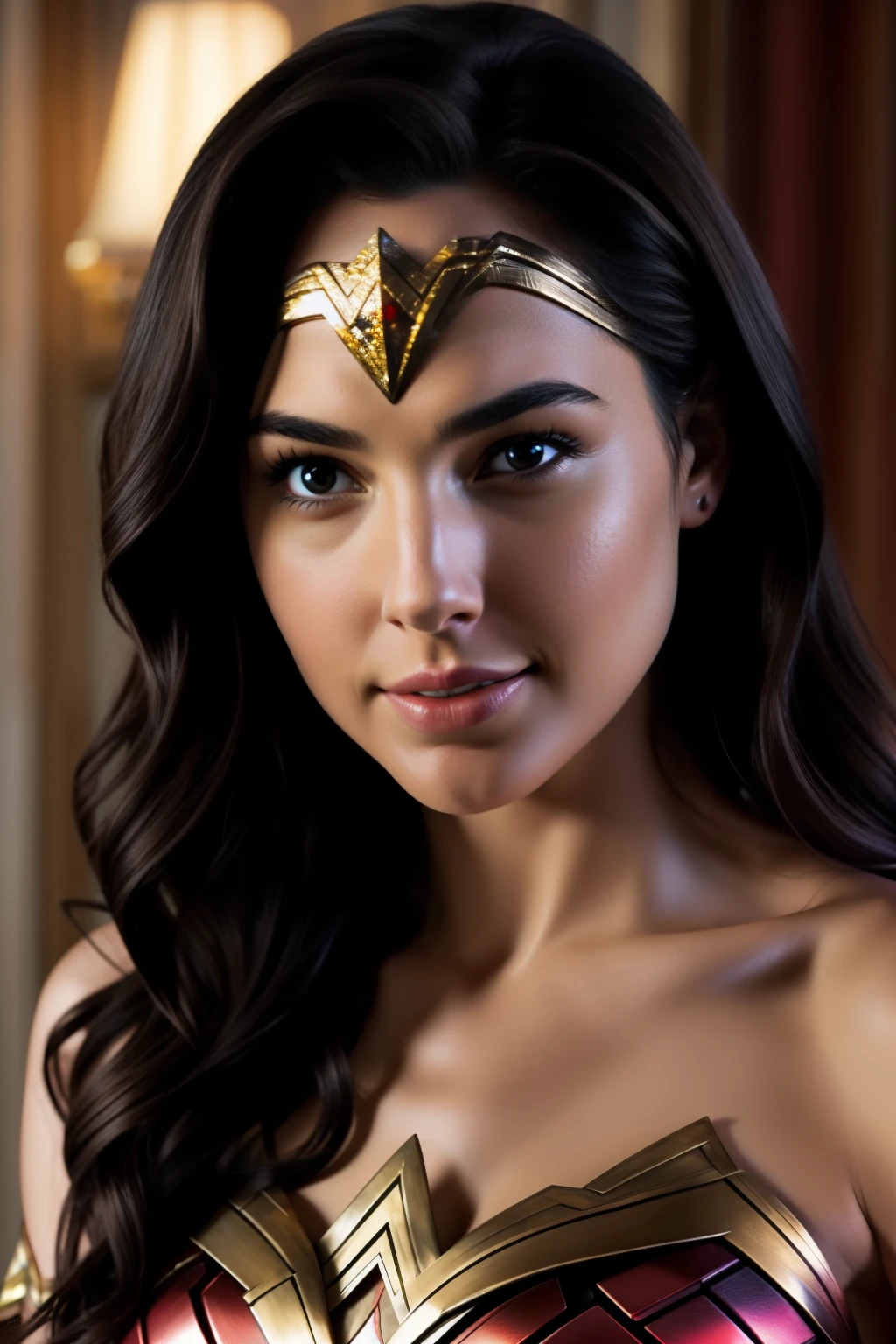 Gal Gadot、Wonder woman、a smile、Female sexy