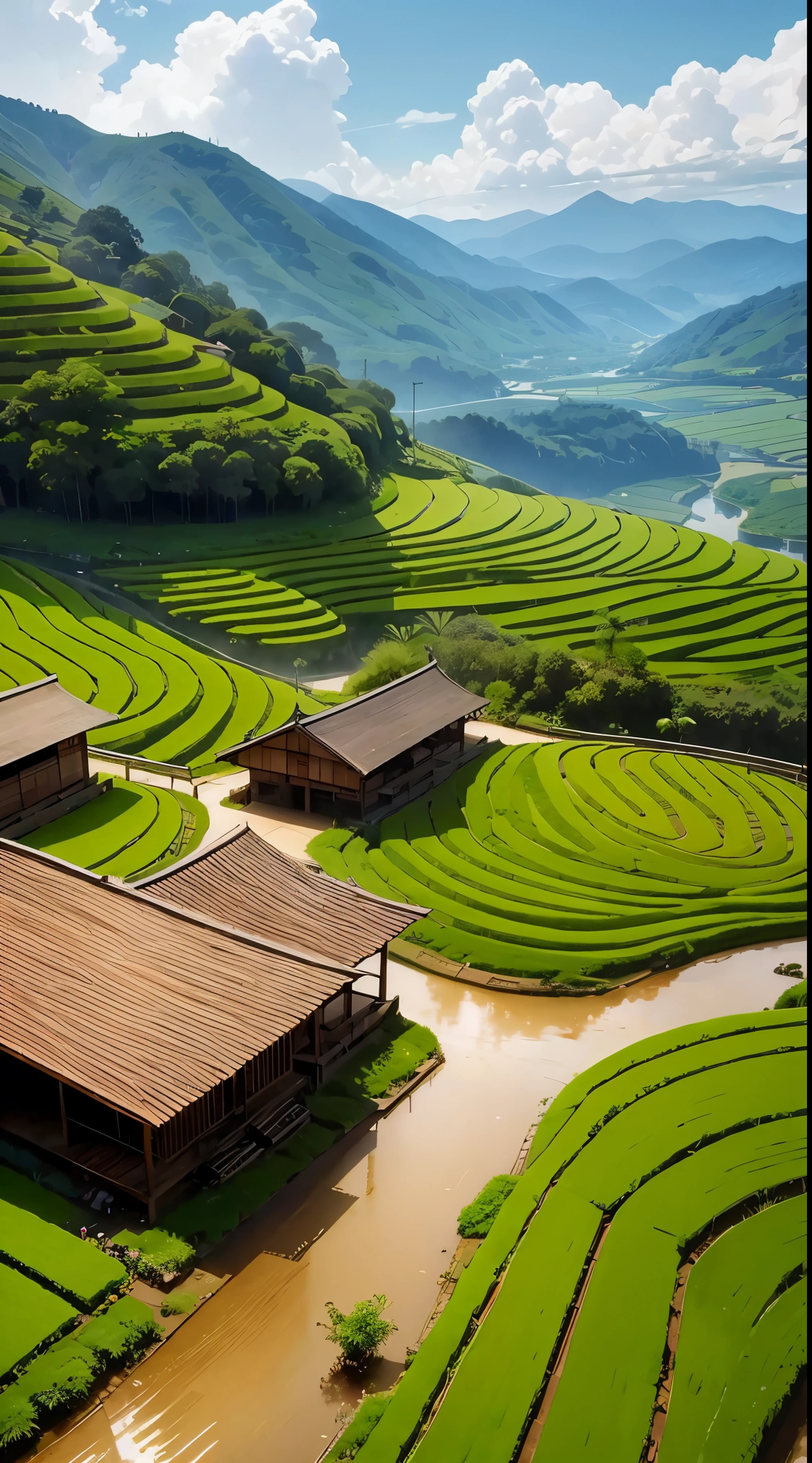 Beautiful teahouses and hard-working tea farmers