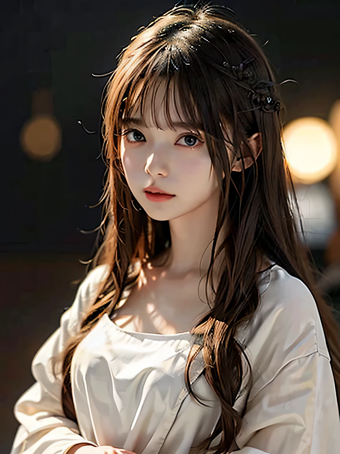 (Highly detailed CG Unity 8K wallpaper), the most beautiful works of art in the world, 1 girl, Upper body,K-POP idol,