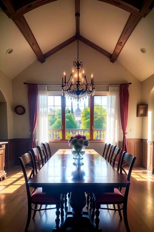 Dining room,inside castle castle