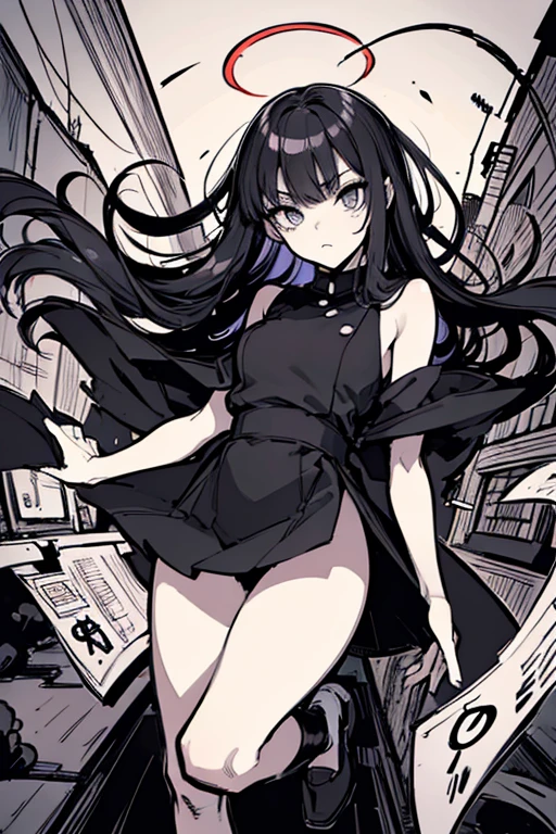 ((looking away)), ((madman)), ((Draft cartoon style)), battle, (full body), Comic Style Illustrations, (drawing style), ((masterpiece)), ((Clear)), ((obvious)), ((high resolution)), ((super delicate)), animation, (individuality), (tokyo), (town), depiction, eerie worldview, cartoon style, Outline warm color, Shihon Bokuga, Sumi-e, Japanese painting, (line drawing cartoon style), (Diverse angles), Comic Style Illustrations, (outside), (Distinctive hair style), (Creative accessories), (individualistic atmosphere), Eerie worldview, Suspicious atmosphere, dark fantasy, extra, ((thumbnail:1.4)), ((Draft style)), ((rough sketch)), ((crude illustration)), (manga), (black and white manga panel), (in manga style), (detailed manga style), (black and white manga page), (black and white manga style), (manga page), (manga panel), urban intersection, sorcery, Emotional:1.2, male:1.2, Unique body, unique face