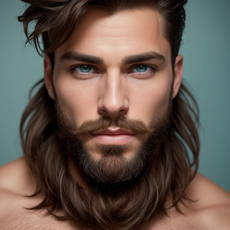 a muscular hairy man naked, beautiful detailed eyes, beautiful detailed lips, extremely detailed face and body, hyper realistic, photorealistic, 8k, high resolution, masterpiece, cinematic lighting, dramatic shadows, warm color tones, dramatic atmosphere, full body image
