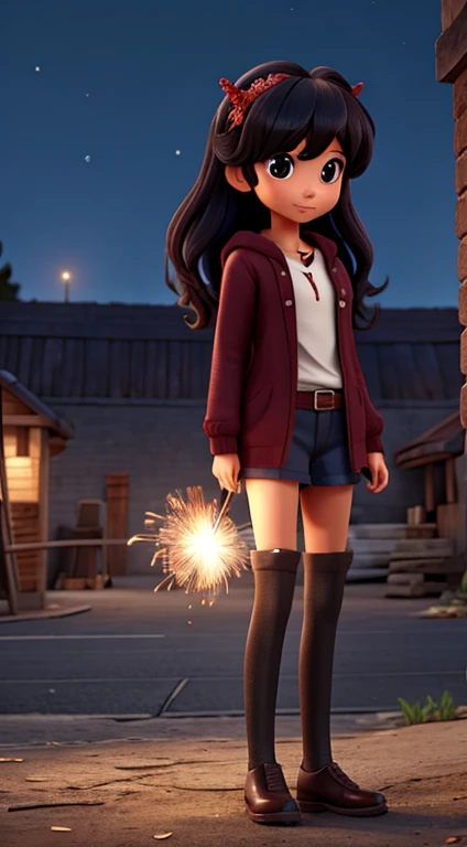You were the fireworks that flashed in my night,anime illustration,fantasy