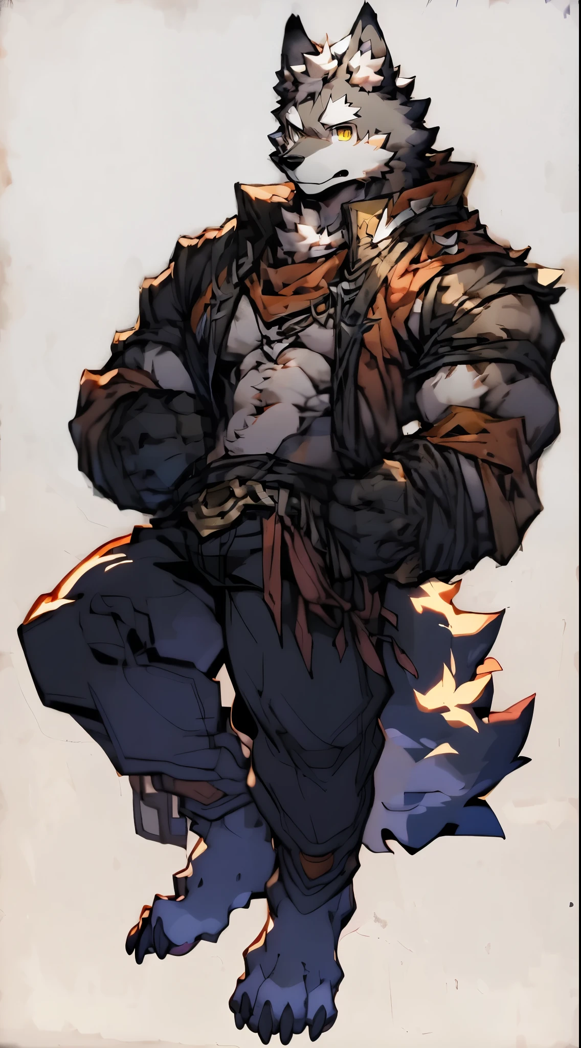 Tail,wolf tail,Claw,Wolf paw,muscle,strong,Mighty,Domineering,Handsome,ile,tempting