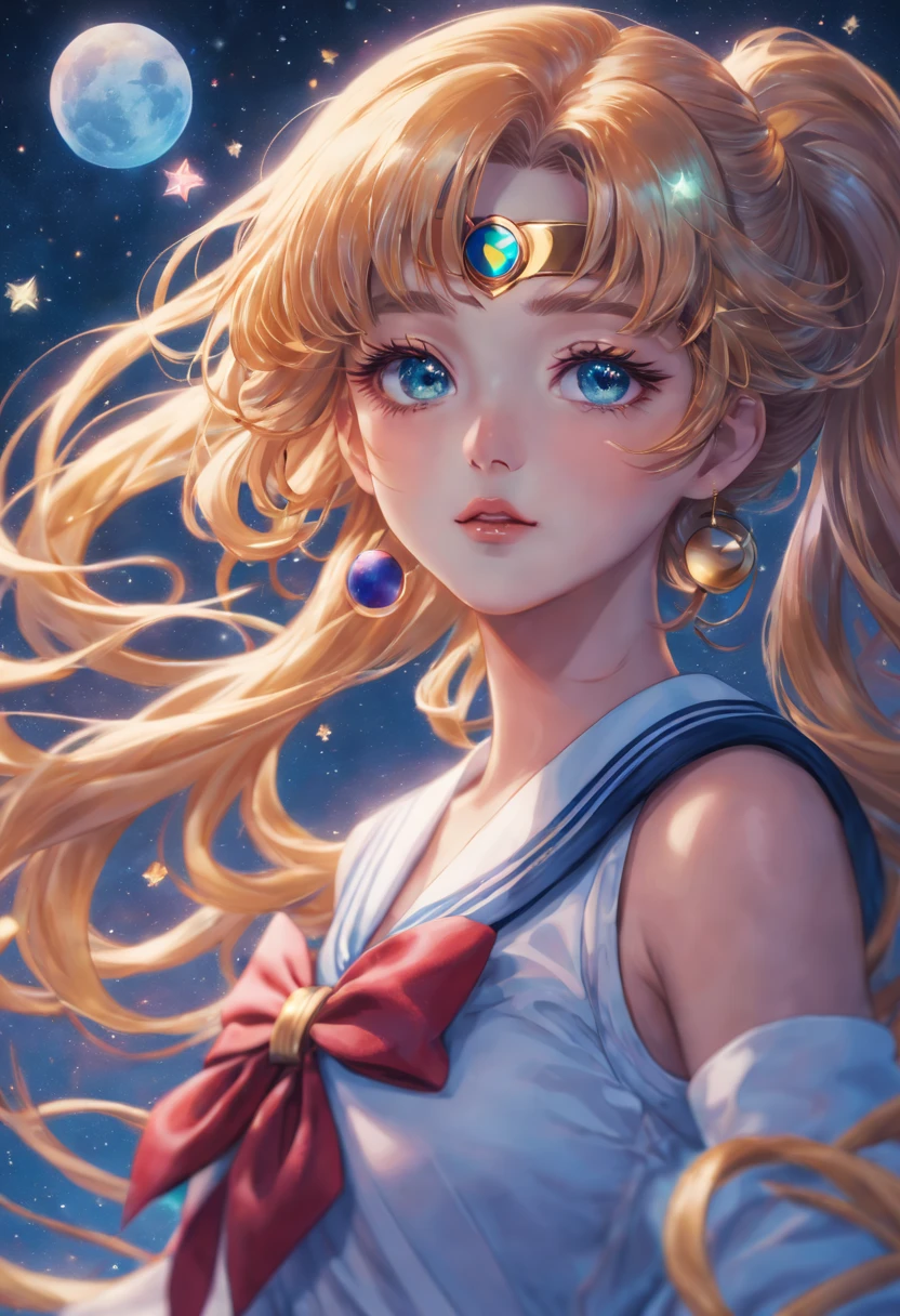 (best quality,4k,highres,masterpiece:1.2),ultra-detailed,realistic:1.37,anime,anime girl with long hair in a starry sky,anime girl with universe hair,just bartel,sailor moon,beautiful,hair inspired by Naoko Takeuchi,anime art nouveau style cosmic display,by artists:sailor moon, Makoto Shinkai, Cyril Rolando,her hair is the Milky Way,sailor moon aesthetics,by Harumi Hiroaka