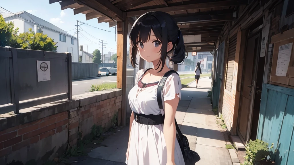 Sense of openness,anime background art,anime scenery,anime background,beautiful anime,girl,Lo-fi