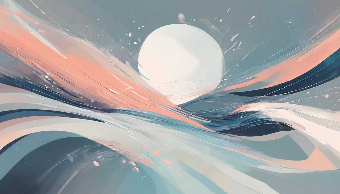 vector, illustration, masterpiece, high quality, high resolution, lonely, negative space, minimalist, void, subdued tones, muted hues, soft, flowing lines, white, light gray