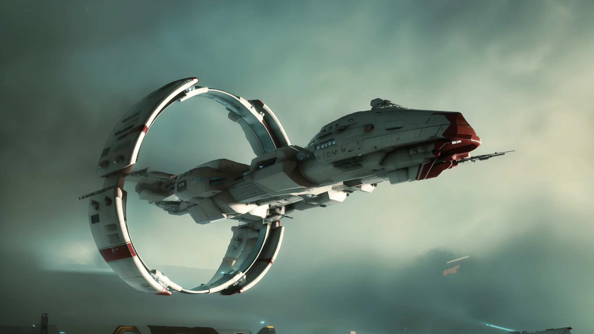 a massive space station,there is a spaceship docked in the space dock,prepare to set sail,cyberpunk,future city,Ultra-realistic 8k CG,masterpiece,best quality,photorealistic,absurdres,RAW photo,film grain,extremely detailed,zhongbai,science fiction,no humans,spacecraft,space,realistic,from_side,metallic,beautiful shadows,