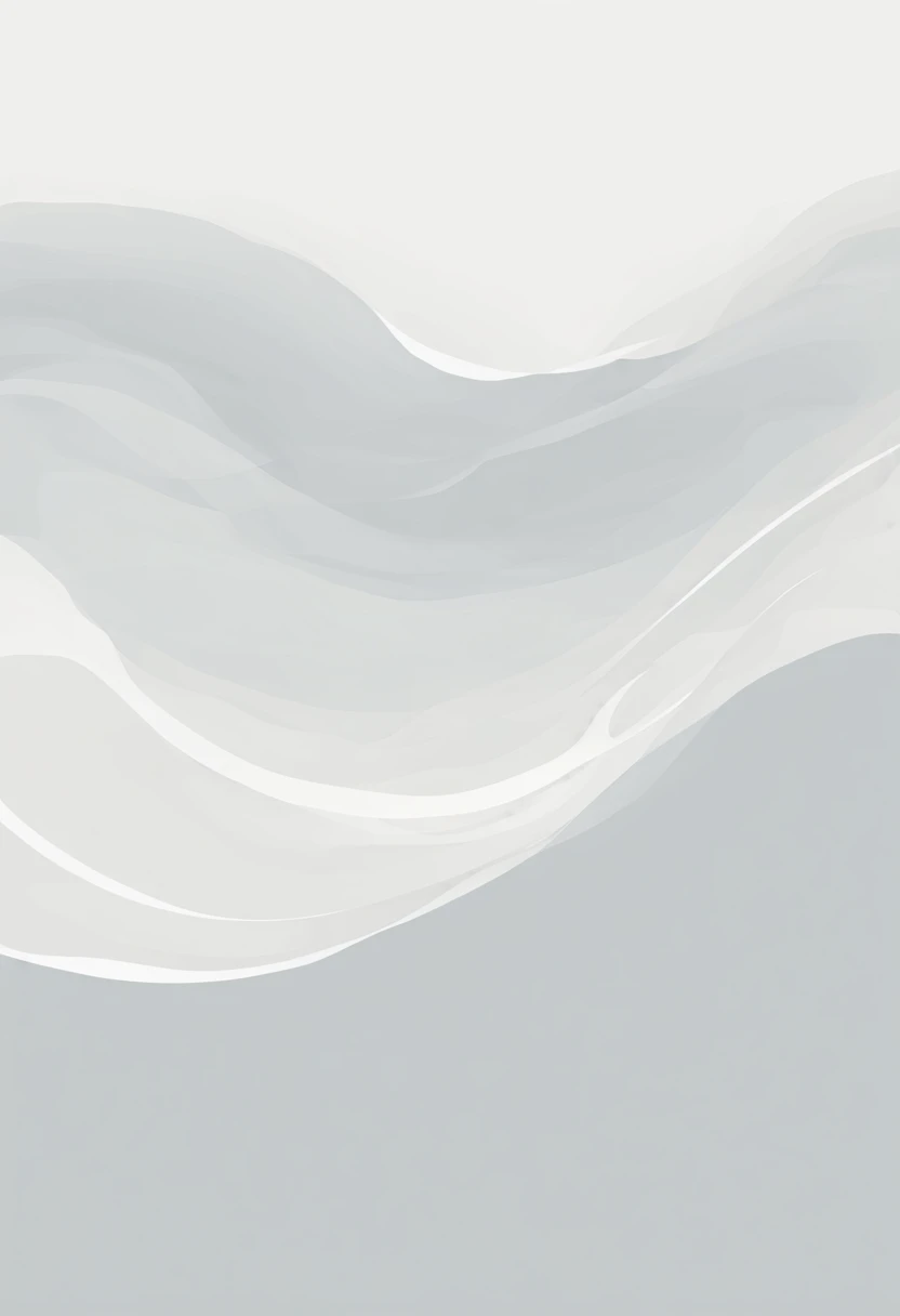 vector, illustration, masterpiece, high quality, high resolution, lonely, negative space, minimalist, void, subdued tones, muted hues, soft, flowing lines, white, light gray