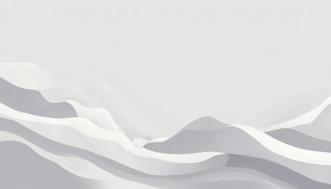 vector, illustration, masterpiece, high quality, high resolution, lonely, negative space, minimalist, void, subdued tones, muted hues, soft, flowing lines, white, light gray