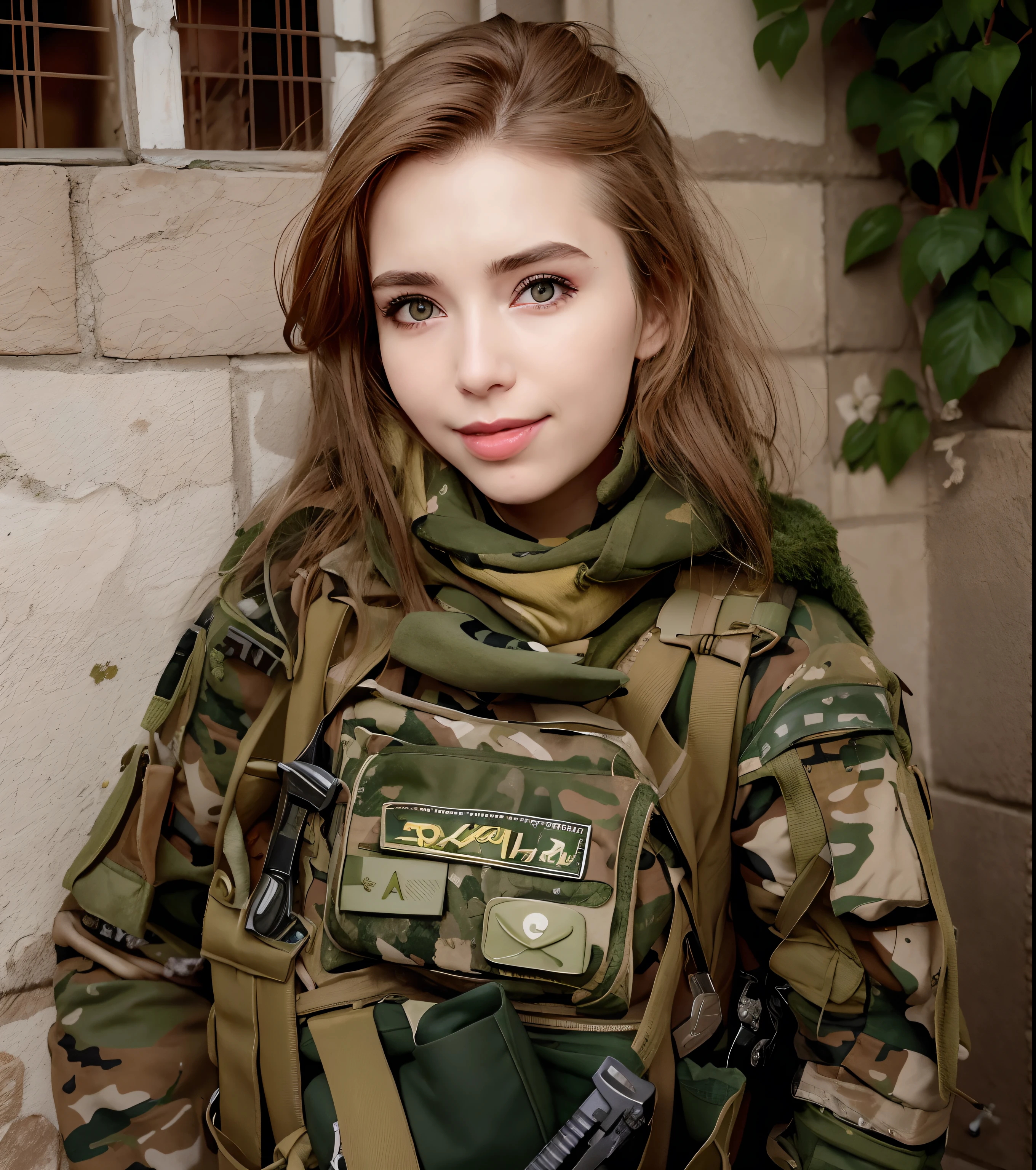 Mulher camuflada segurando uma arma e um carregador, Anna Nikonova aka Newmilky, pronto para o combate,  soldado, meninaar, soldado feminino bonito, menina da inia, Retratdo soldado, foto de perfil 1024px, jovem Amouranth bonito, Alexandra Waliszewska, vestindo roupa militar, Amouranth, foto de perfil headshot