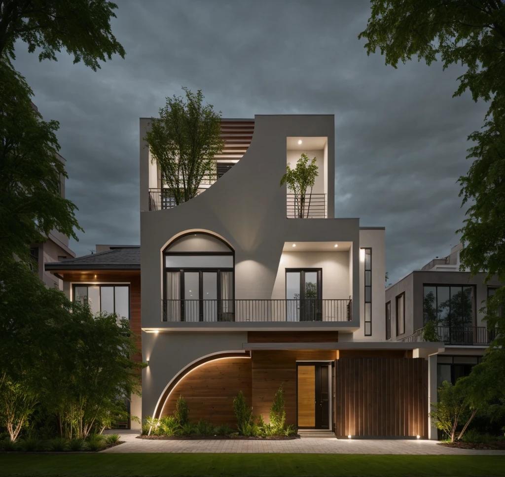 gdmext luxury modern house,lighting.'